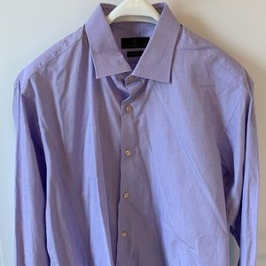 Ike Behar Men’s Dress Shirt Long Sleeve Button Up Size 16-1/2 Neck